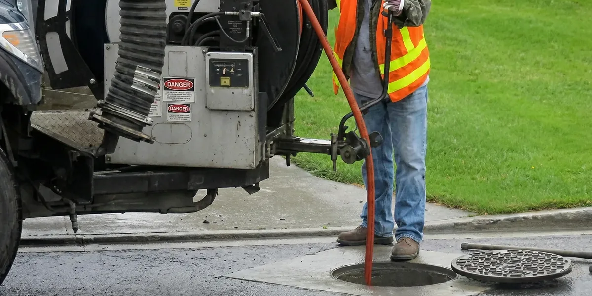 sewage clean up professionals using industrial equipment to remove contaminated wastewater in Bradenton, FL